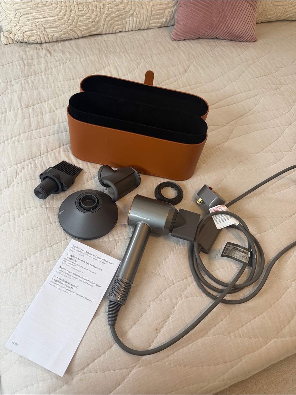 Dyson Hair Dryer – For Parts or Repair + Accessories